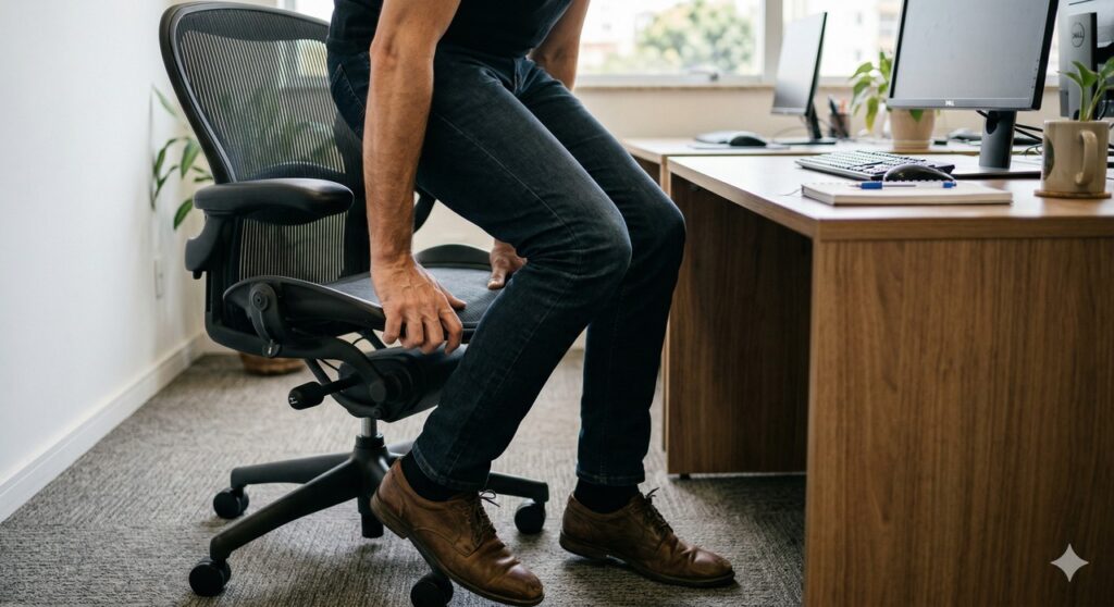 Joelhos em movimento ao levantar sugerem estalos articulares e cuidado com a cartilagem