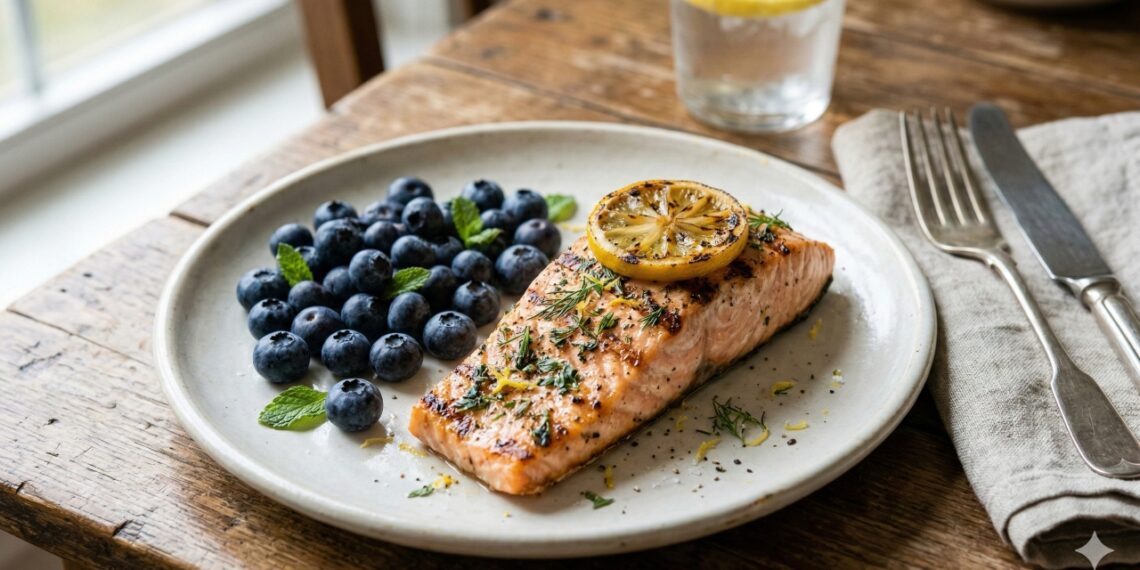 Salmão e mirtilos estão entre os alimentos mais indicados para fortalecer a memória e melhorar a concentração.
