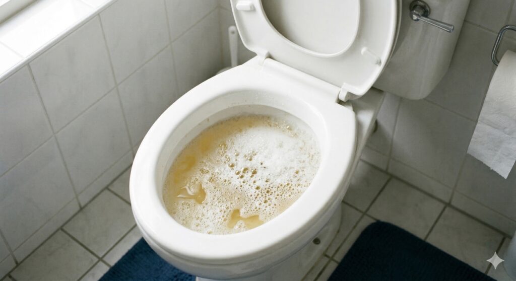 Espuma na urina pode ser um dos primeiros sinais de alteração na função dos rins.