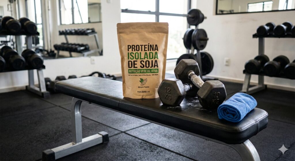 Suplementação com proteína de soja pode oferecer resultados equivalentes ao whey quando combinada com treino de força.