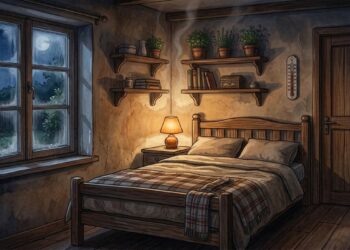 Dormir com a porta fechada pode reduzir a circulação de ar e prejudicar a qualidade do sono.