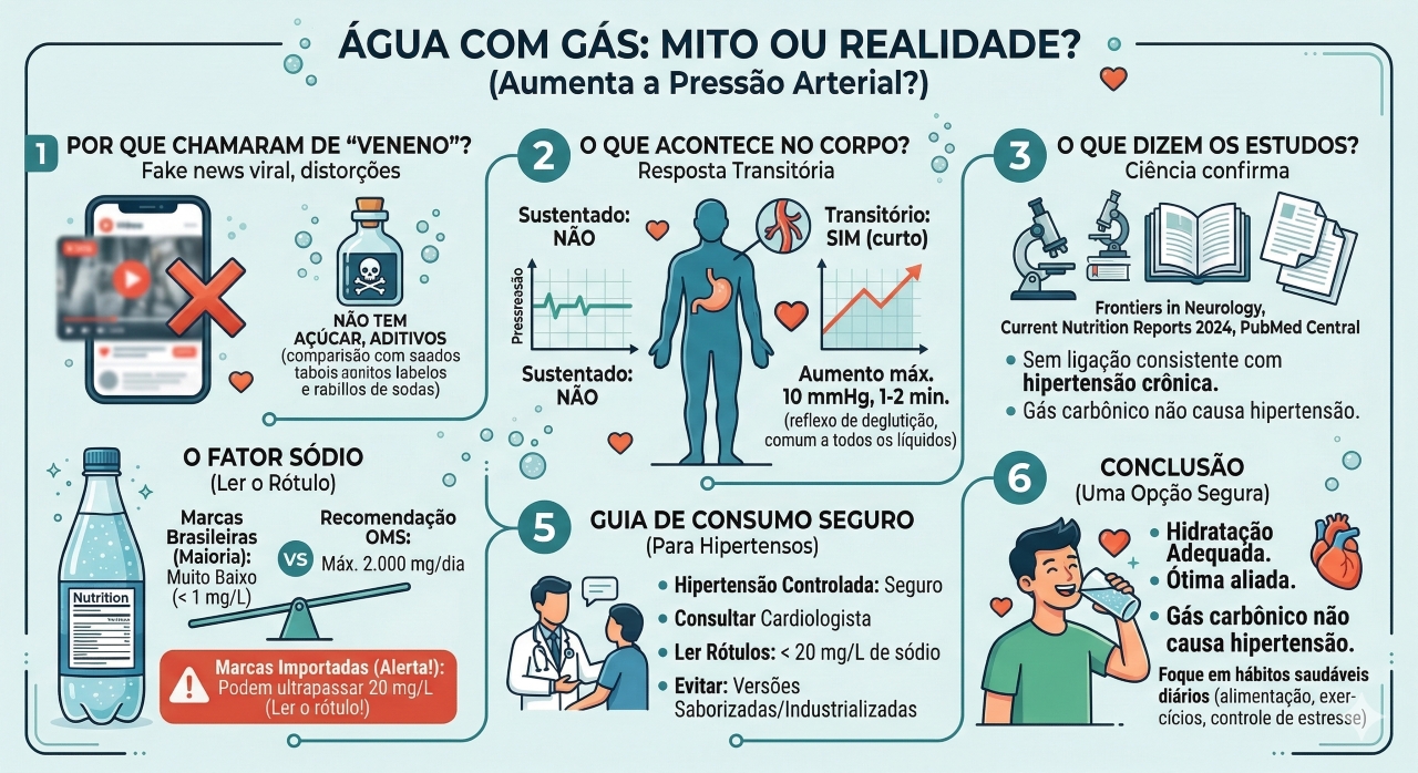 Água com gás aumenta a pressão e faz mal? Especialistas explicam - Tua ...
