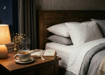 O chá de camomila é usado há séculos para acalmar a mente e facilitar o sono.