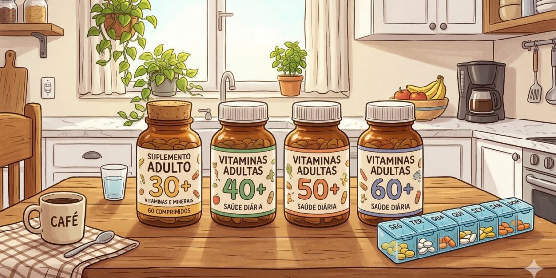 Cada década da vida muda as necessidades do corpo — e algumas vitaminas se tornam mais importantes com o passar dos anos.