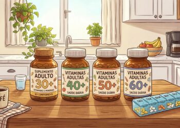 Cada década da vida muda as necessidades do corpo — e algumas vitaminas se tornam mais importantes com o passar dos anos.