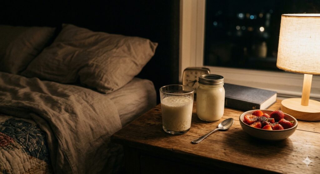 Cena mostra probióticos consumidos à noite como apoio à microbiota e à imunidade