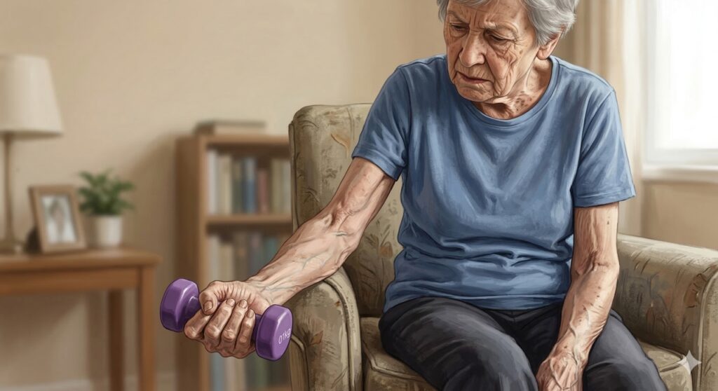 A sarcopenia reduz a força, o equilíbrio e aumenta o risco de quedas com o passar dos anos