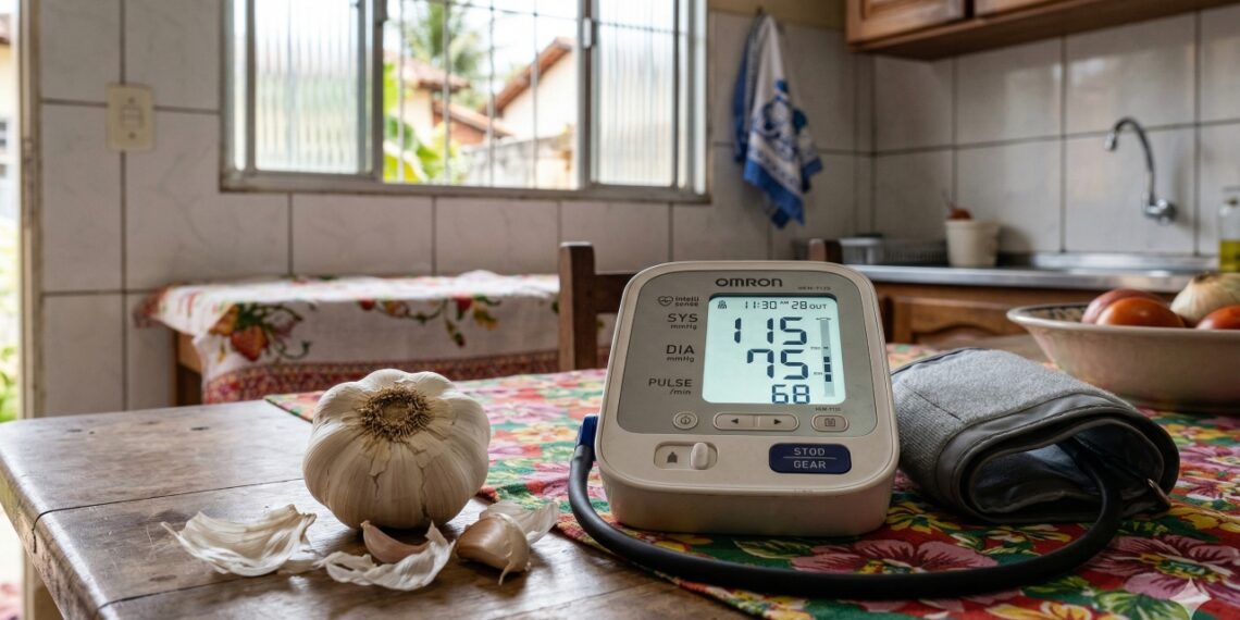 O alho pode contribuir para o controle da pressão quando aliado a hábitos saudáveis