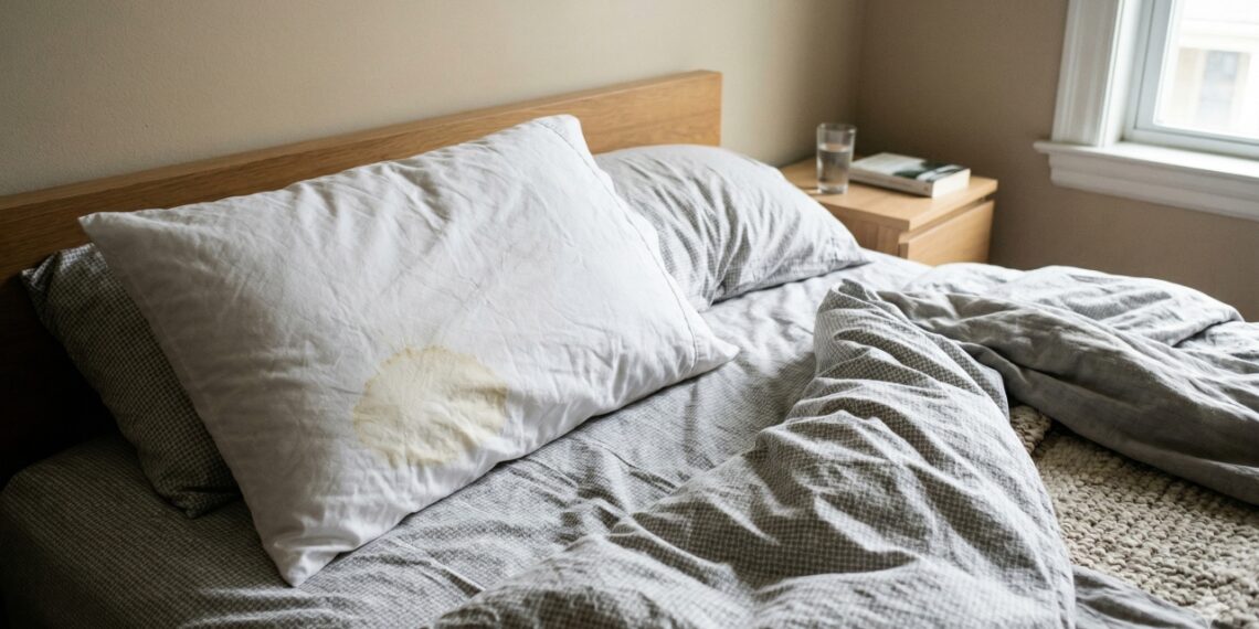 Travesseiro molhado de saliva ao acordar pode indicar problemas como apneia do sono, refluxo ou dificuldade respiratória durante a noite.