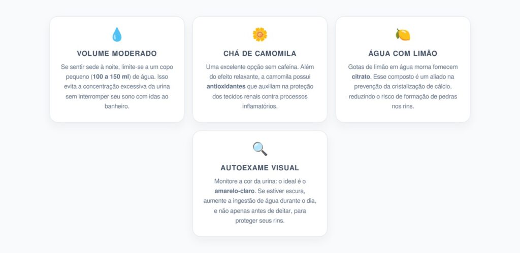 Hidratação Noturna e Saúde Renal