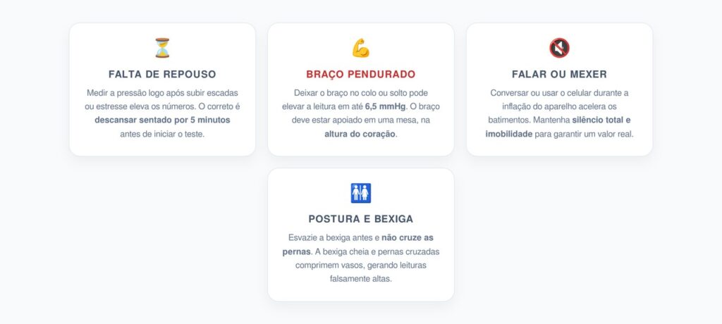 Os Erros que Sabotam a Medição da Pressão em Casa