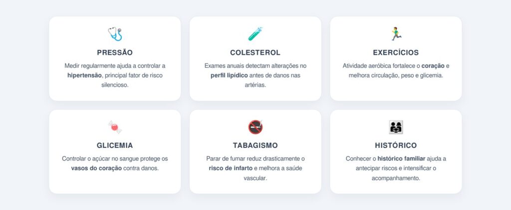 Seis medidas de prevenção recomendadas por cardiologistas