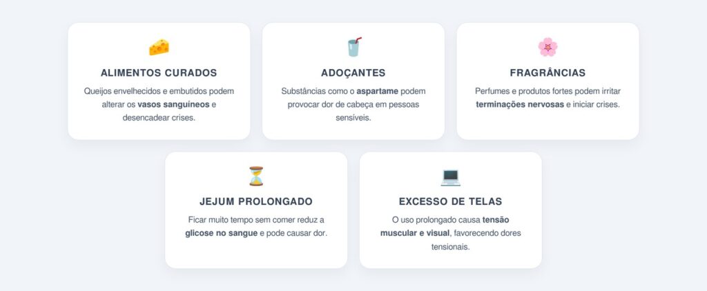 5 gatilhos inesperados que provocam dor de cabeça frequente