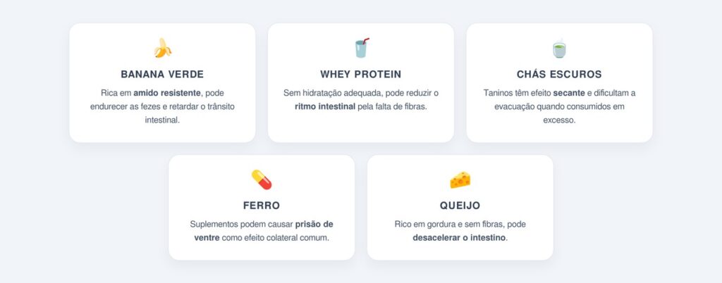5 alimentos que causam constipação sem você perceber