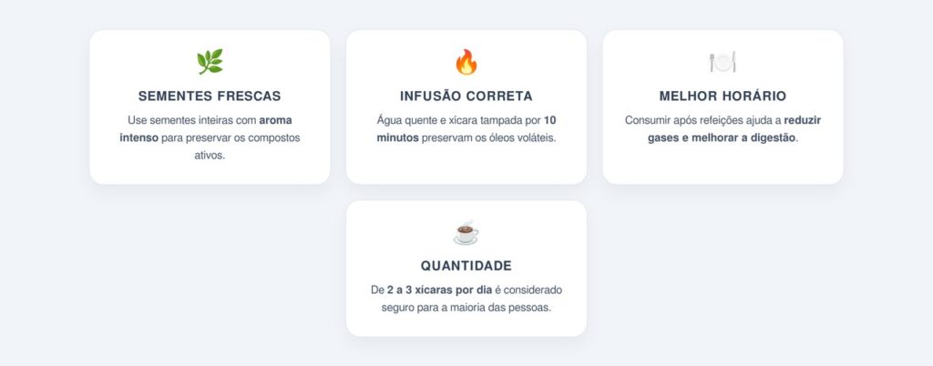 Como preparar e consumir o chá de erva-doce corretamente?