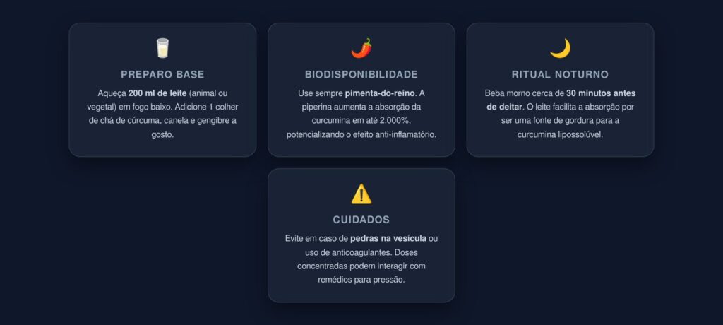 Golden Milk: Receita Noturna e Cuidados