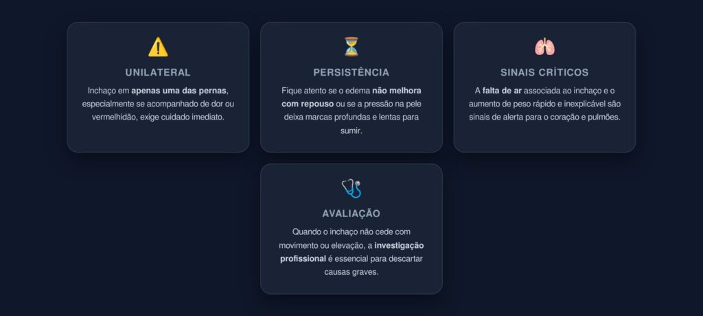 Sinais de Alerta: Quando Investigar o Inchaço