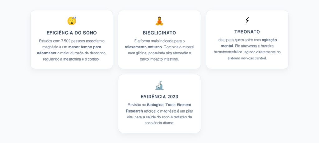 Magnésio e Sono: Ciência e Suplementação