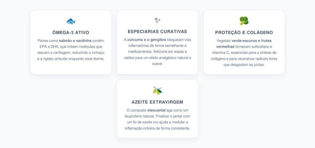 Alimentos Anti-inflamatórios para as Articulações