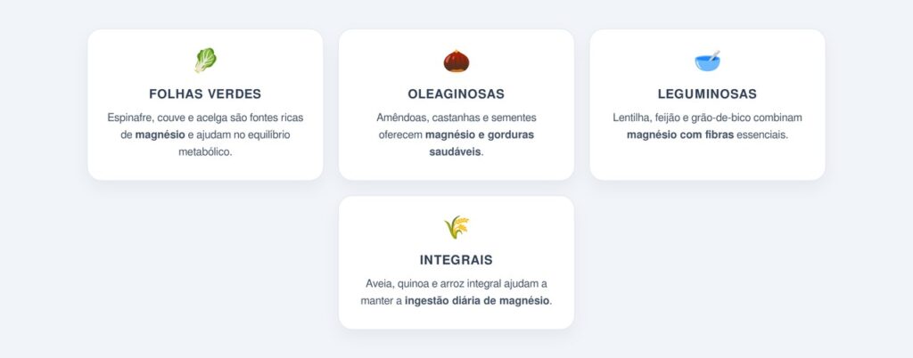 Alimentos ricos em magnésio que beneficiam o fígado