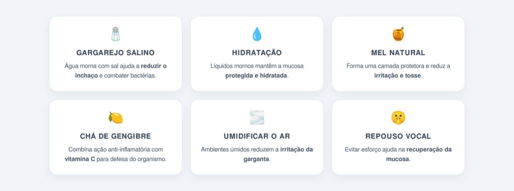 Seis estratégias naturais que ajudam a aliviar a garganta inflamada
