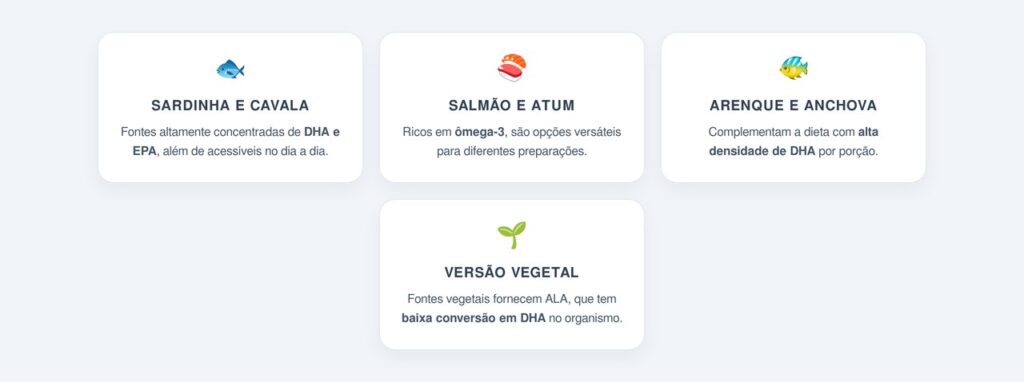 As melhores fontes de DHA e por que a versão vegetal tem limitações