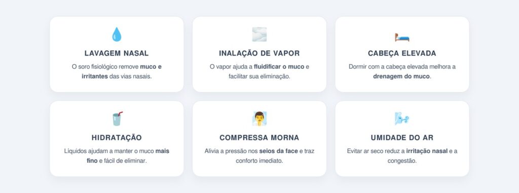 Seis estratégias naturais para desentupir o nariz