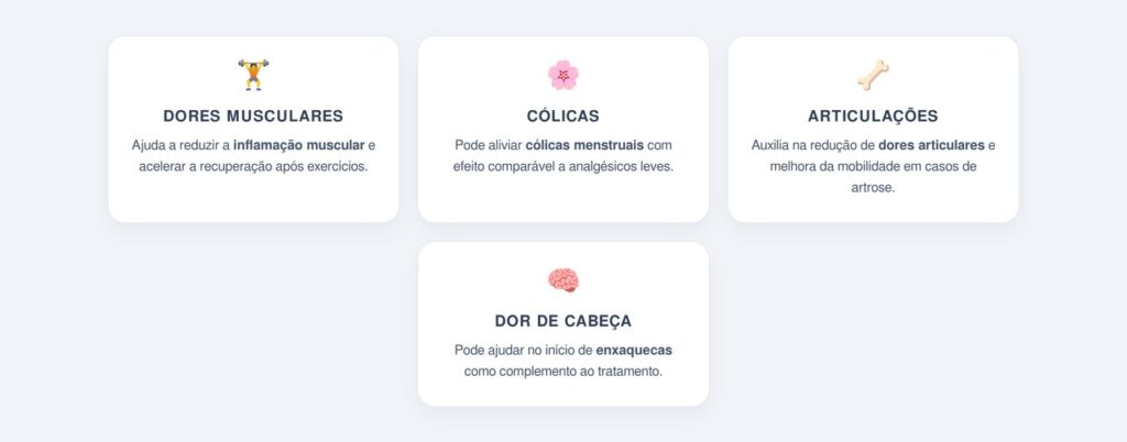 Dores e inflamações que o gengibre pode ajudar a reduzir