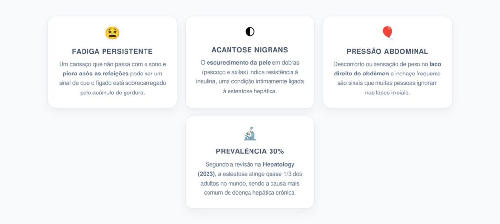 Sinais Silenciosos da Gordura no Fígado (Esteatose)