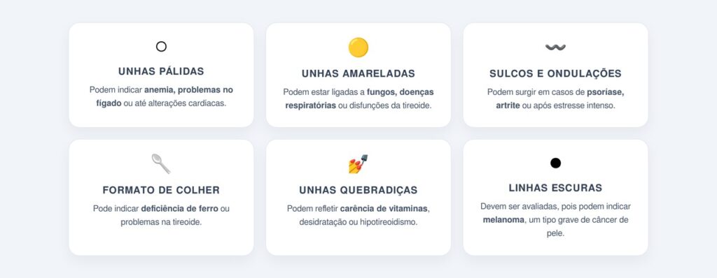 Principais alterações nas unhas que indicam problemas de saúde