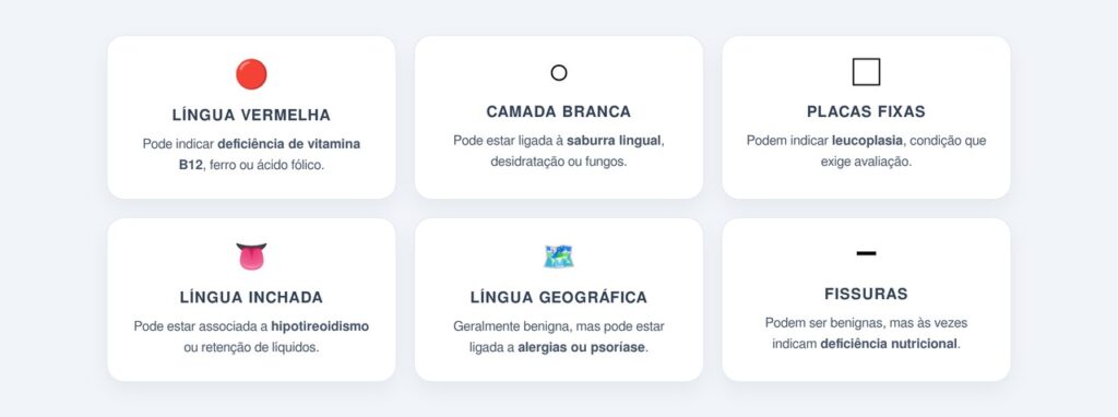 Principais alterações na língua que podem indicar problemas de saúde