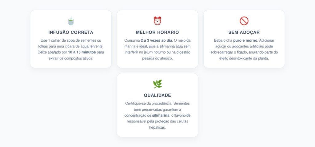 Preparo e Uso do Chá de Cardo-Mariano