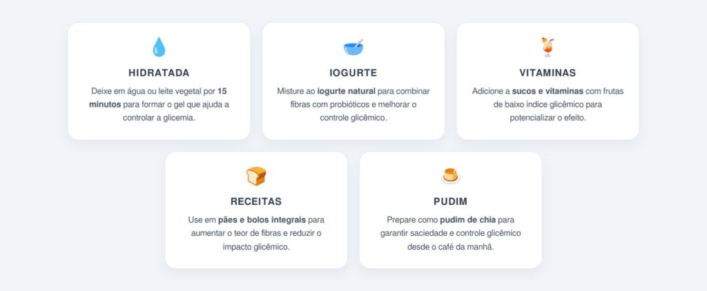As melhores formas de consumir a chia para controlar a glicemia
