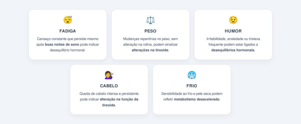 Cinco sinais de alerta que a tireoide pode não estar bem