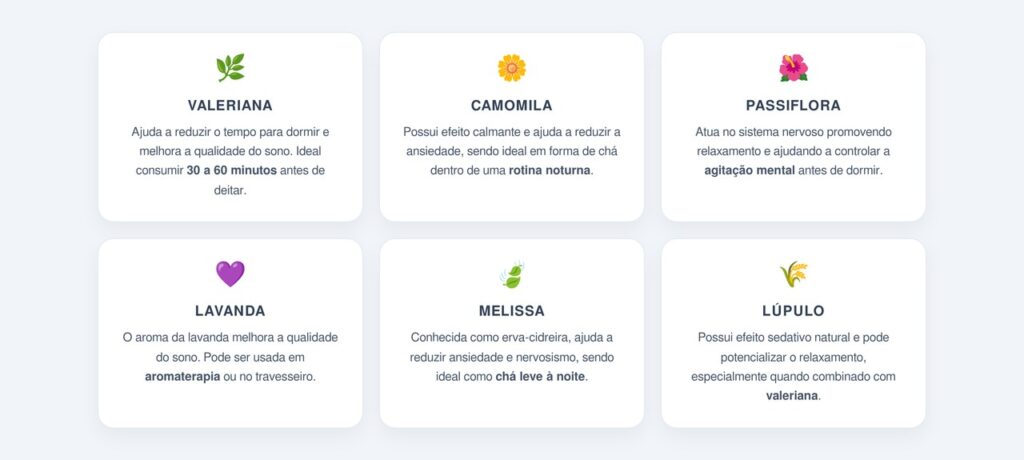 Quais ervas ajudam a dormir melhor?