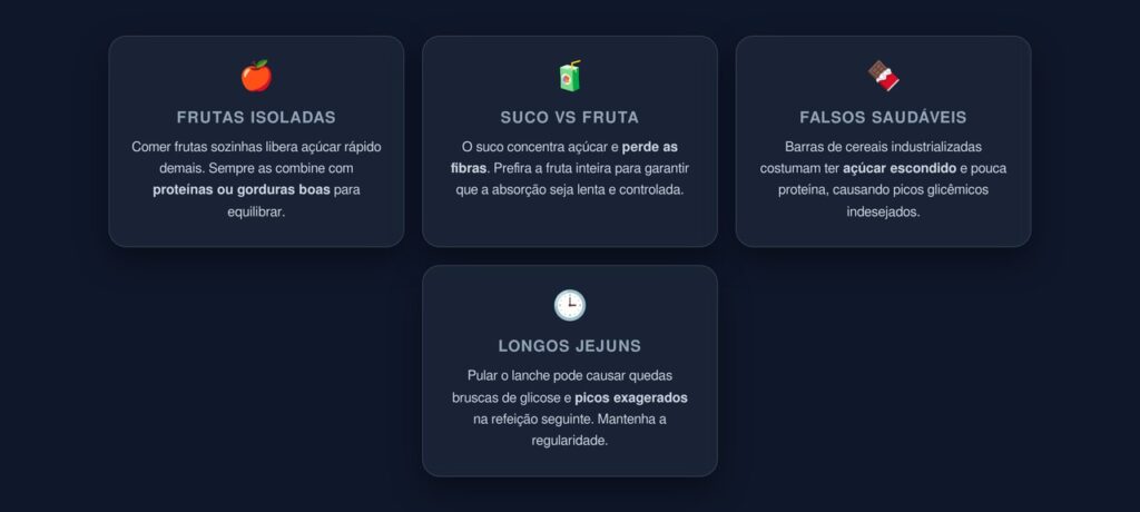 Erros no Lanche que Afetam a Glicemia