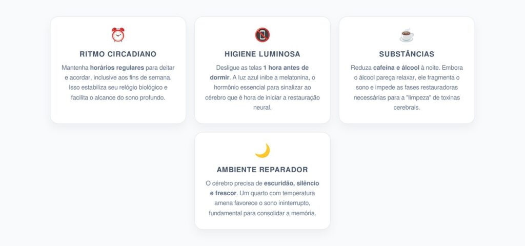 Hábitos Noturnos para a Proteção Cerebral