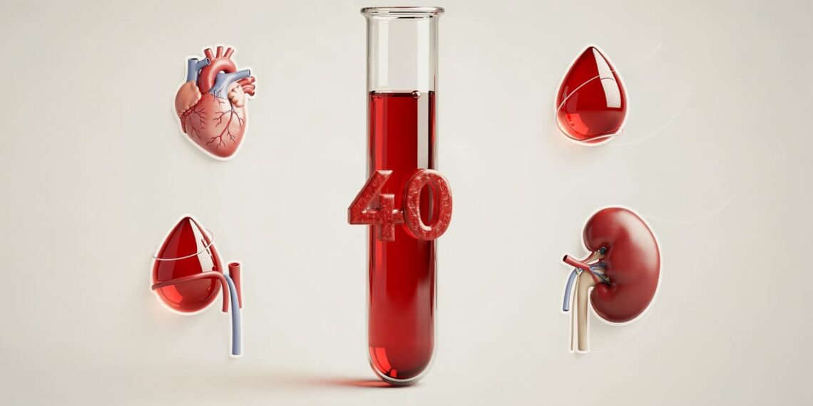 Que exames de sangue devem fazer as pessoas com mais de 40 anos?