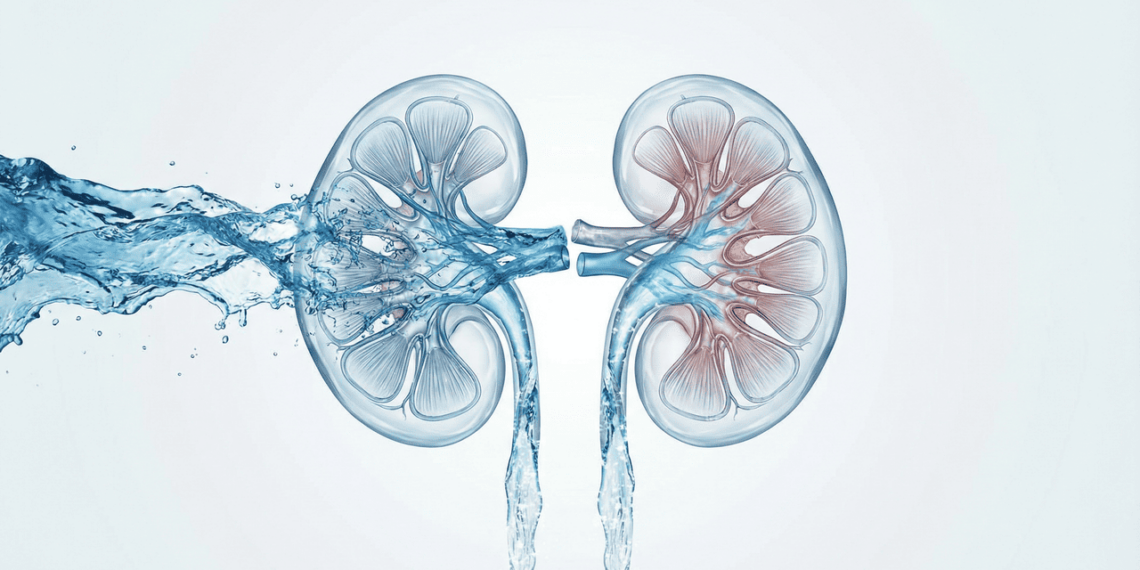 Qual a quantidade ideal de água para rins saudáveis e níveis adequados de ácido úrico