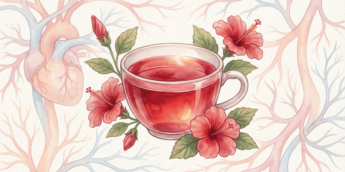 Chá de hibisco ajuda no controle da hipertensão e melhora marcadores cardiovasculares