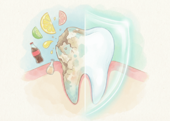 Nunca escove os dentes depois de comer. Espere pelo menos meia hora para evitar danificar o esmalte
