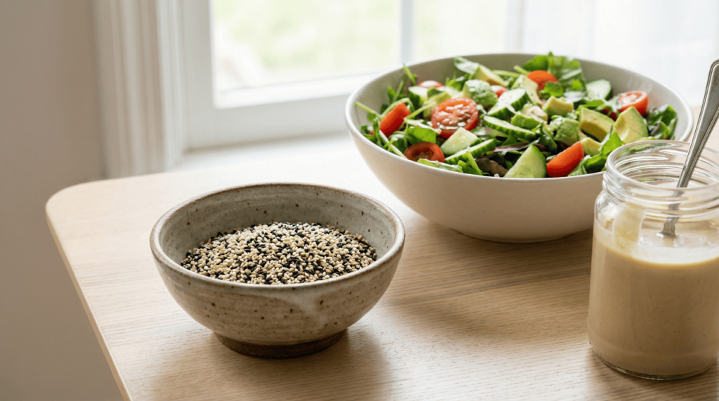 Como adicionar sementes de gergelim à dieta diária para melhorar o bem-estar