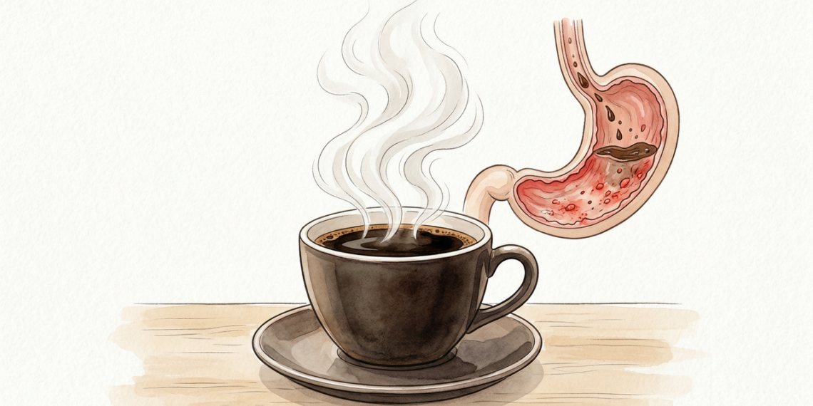 Tomar café logo ao acordar com o estômago vazio pode irritar sua mucosa gástrica
