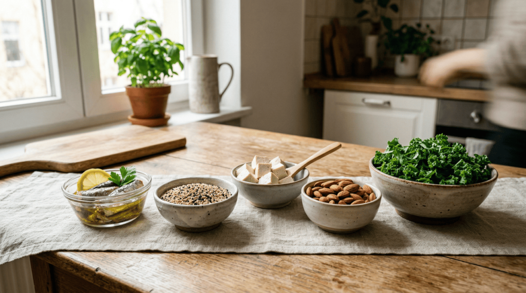 7 alimentos com mais cálcio do que leite