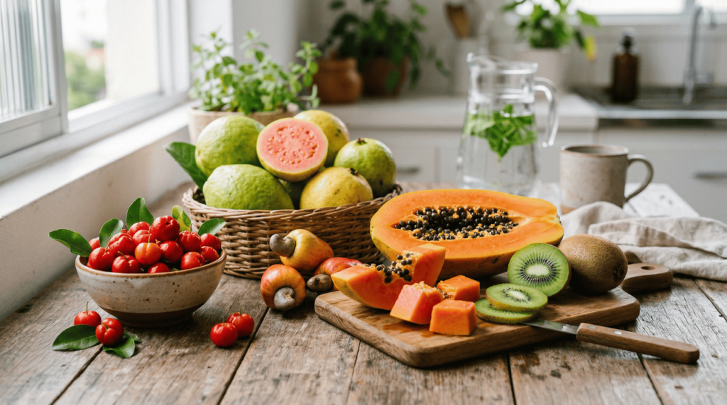 5 frutas com mais vitamina C do que laranja