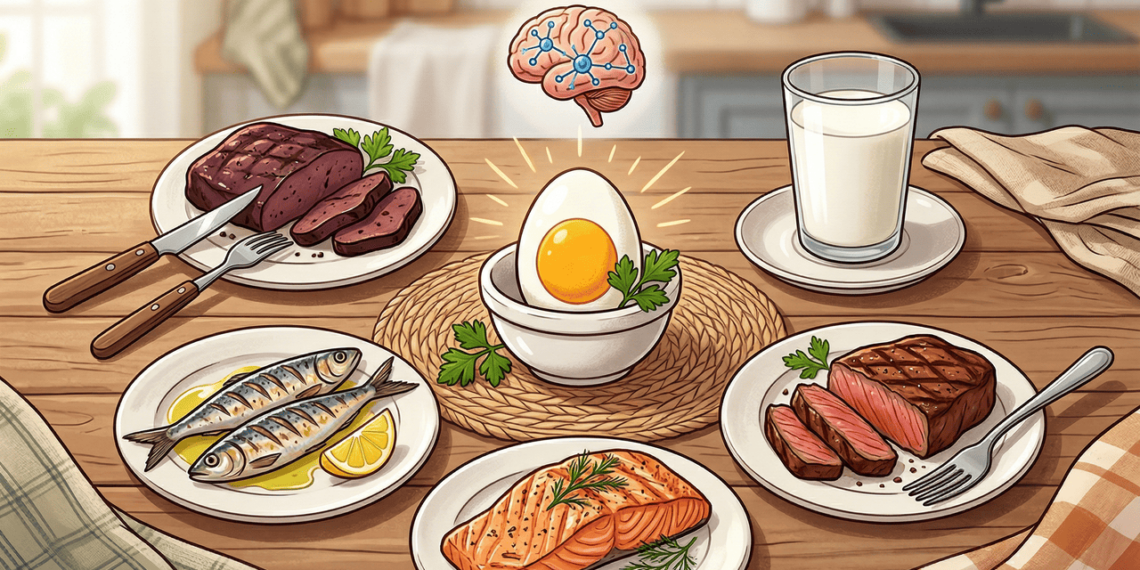 6 alimentos com mais vitamina B12 do que ovos