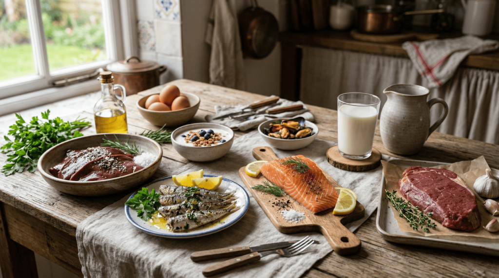 6 alimentos com mais vitamina B12 do que ovos