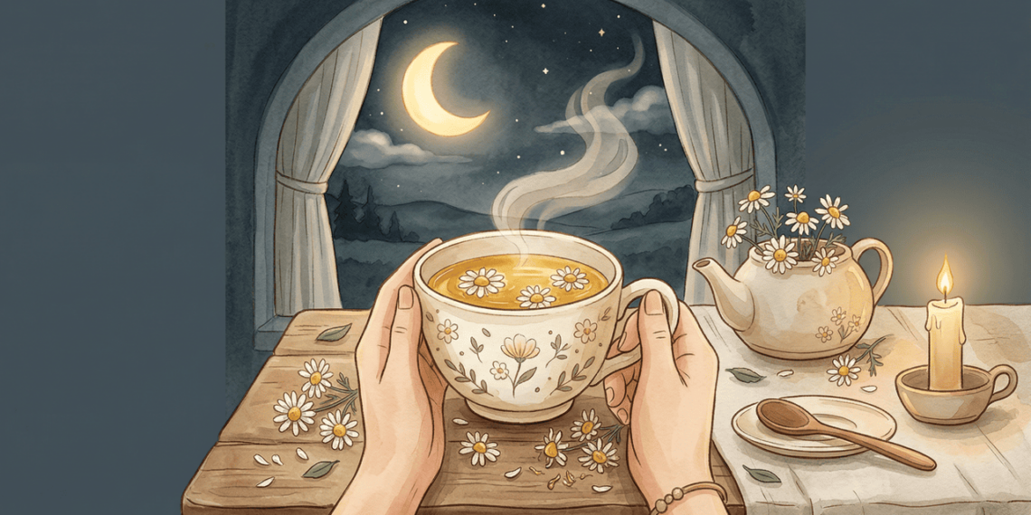 Ansiedade: como o consumo de chá de camomila afeta a qualidade do sono