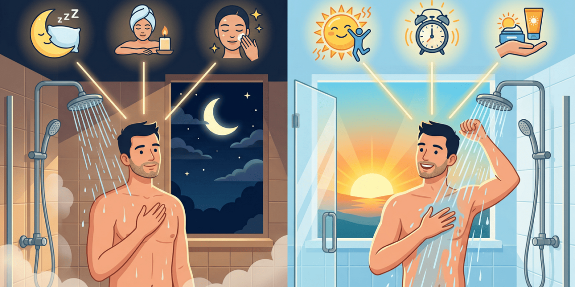 É melhor tomar banho à noite ou de manhã?