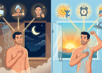 É melhor tomar banho à noite ou de manhã?